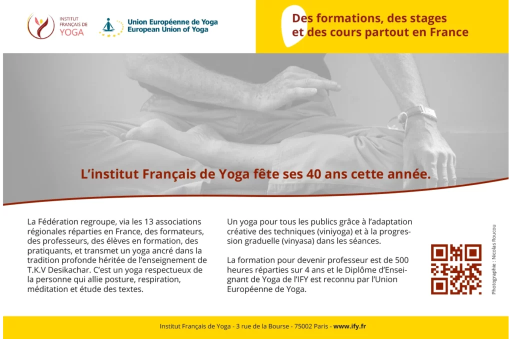 Annonce presse Institut Français de Yoga